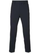 Clane Homme Cropped Slim Fit Trousers - Blue