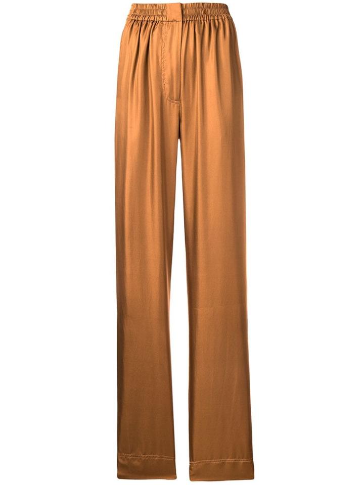 Cédric Charlier Pull-on Tapered Trousers - Brown