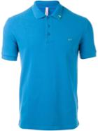 Sun 68 Logo Polo Shirt, Men's, Size: Large, Blue, Cotton
