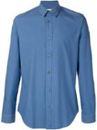 Maison Margiela Classic Casual Shirt, Men's, Size: 54, Blue, Cotton