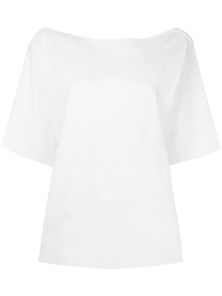 Marni Boat Neck Blouse - White