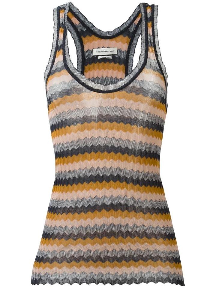 Isabel Marant Étoile Amory Tank Top, Women's, Size: 40, Yellow/orange, Cotton