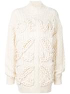 Loewe - Knitted Sweater - Women - Wool - S, White, Wool