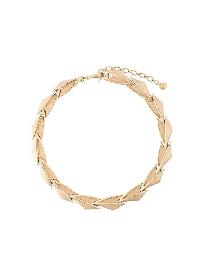 Trifari Vintage 1960s Vintage Trifari Brushed Deco-style Necklace -