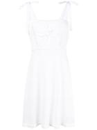 Red Valentino Chunky Knit Sundress - White