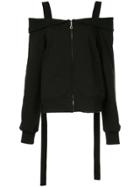 Goen.j Layered Off-shoulder Jacket - Black