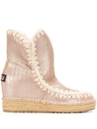 Mou Eskimo Wedge Boots - Pink