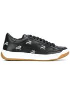 Burberry Equestrian Knight Embroidered Sneakers - Black