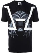 Les Hommes Mask Print T-shirt, Men's, Size: Large, Black, Cotton