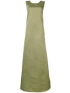 Rochas Plunge Bow Back Gown - Green