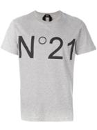 No21 - Logo Print T-shirt - Men - Cotton - Xl, Grey, Cotton