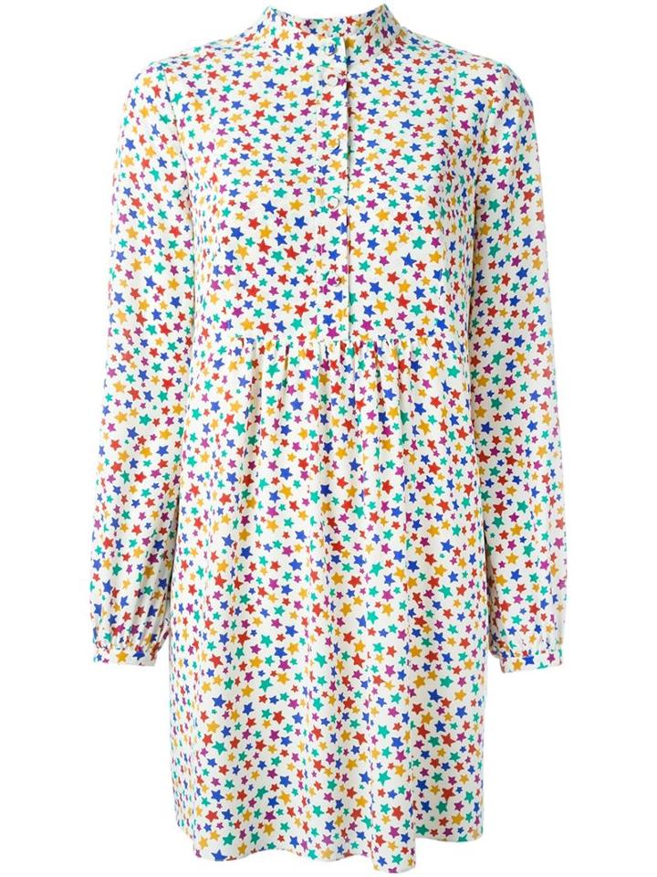 Saint Laurent Star Print Shirt Dress