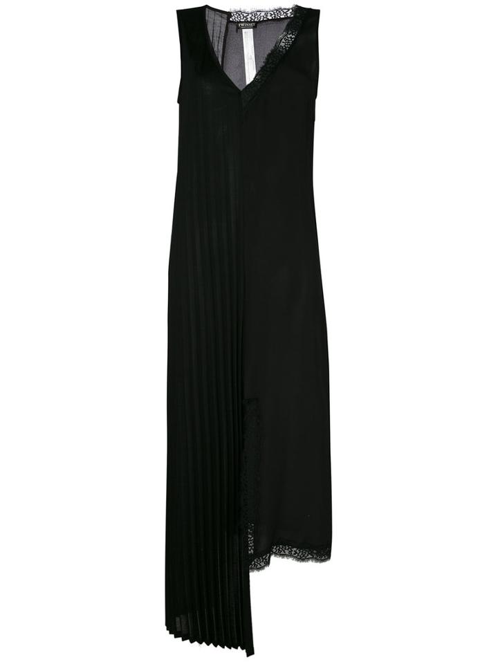 Twin-set Pleated Dress, Women's, Size: Medium, Black, Silk/polyester/viscose