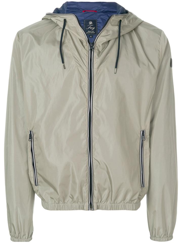 Fay Zipped Hooded Jacket - Nude & Neutrals