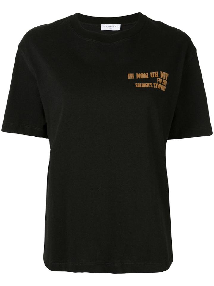 Ih Nom Uh Nit Logo Detail T-shirt - Black
