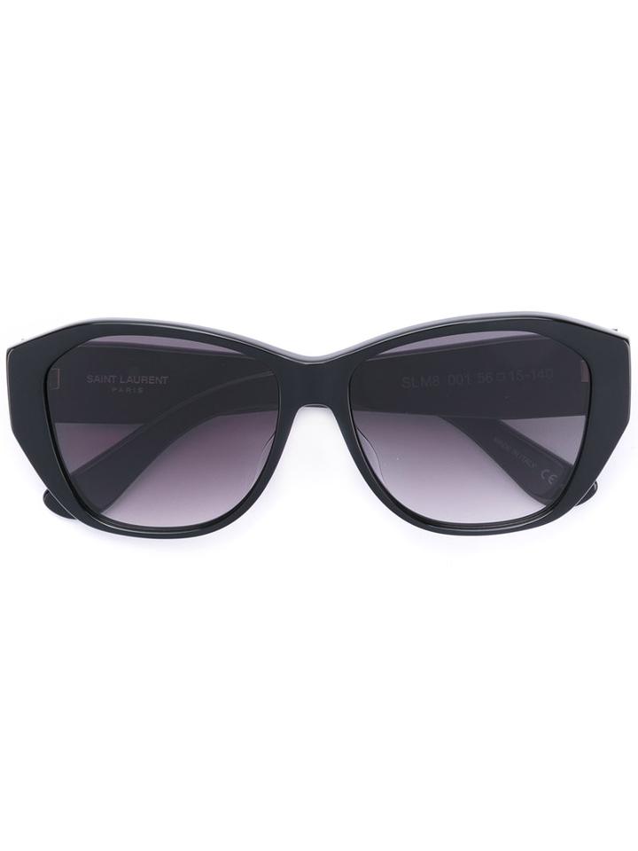 Saint Laurent - Cat Eye Sunglasses - Women - Plastic - One Size, Black, Plastic