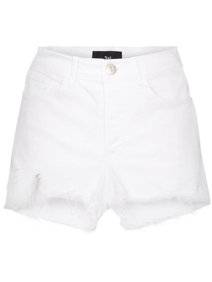 3x1 Carter Frayed Shorts - White
