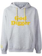 Gcds 'god Digger' Hoodie, Men's, Size: Large, Grey, Cotton/polyester