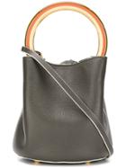 Marni Pannier Round Top Handle Tote - Green