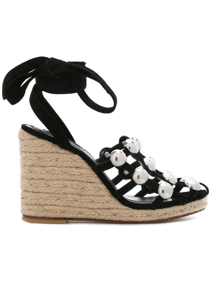 Alexander Wang Taylor Wedge Sandals - Black