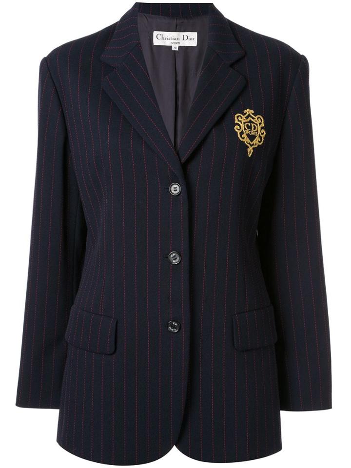 Christian Dior Pre-owned Long Sleeve Jacket - Blue