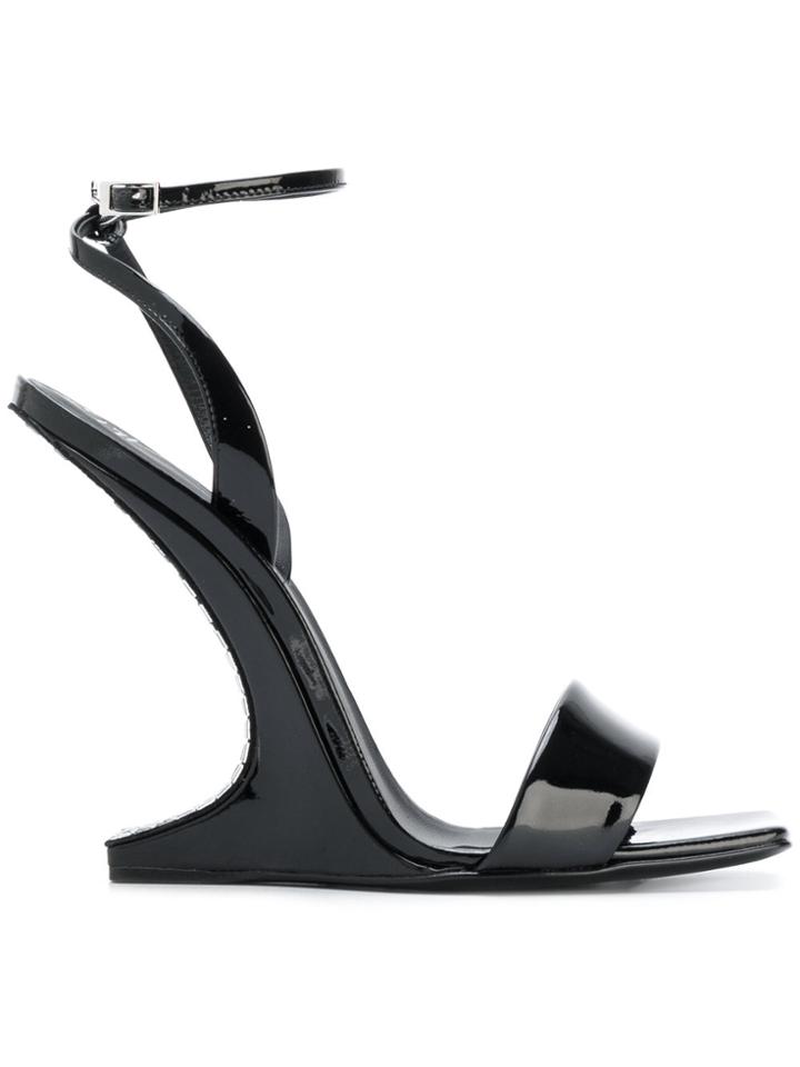 Giuseppe Zanotti Design Picard Wedge Sandals - Black