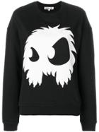 Mcq Alexander Mcqueen Monster Print Sweatshirt - Black