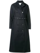 Mackintosh Long Belted Trench Coat - Black