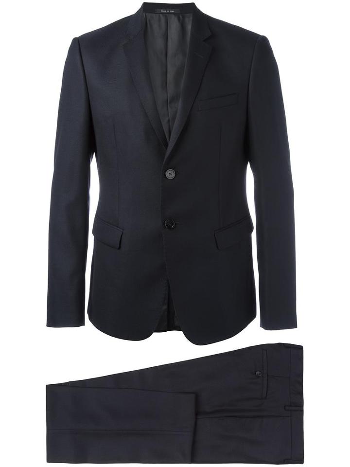 Emporio Armani Two Piece Suit, Men's, Size: 52, Blue, Virgin Wool/cupro