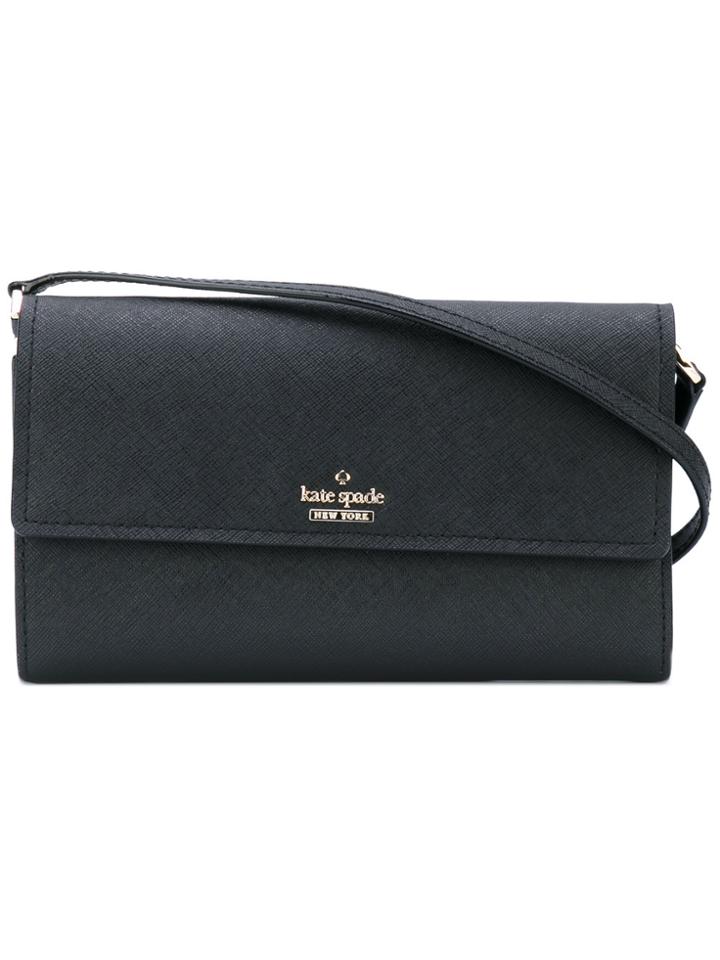 Kate Spade Flap Shoulder Bag - Black
