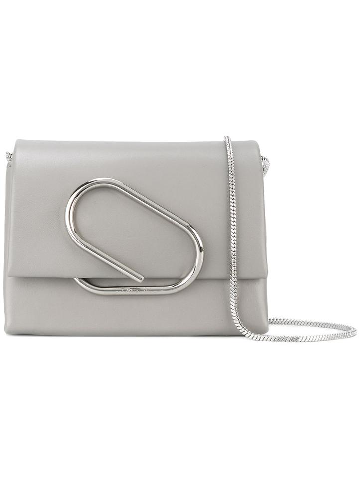 3.1 Phillip Lim - Mini Alix Crossbody Bag - Women - Leather/viscose - One Size, Women's, Grey, Leather/viscose