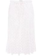 Jw Anderson Fil Coupe Pleated Skirt - White