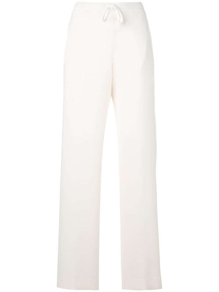 Ql2 - Muriel Trousers - Women - Polyester - 42, Women's, White, Polyester