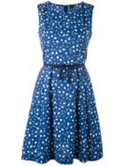 Woolrich - Floral Shift Dress - Women - Cotton - M, Blue, Cotton