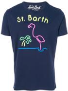Mc2 Saint Barth Neon Flamingo Printed T-shirt - Blue