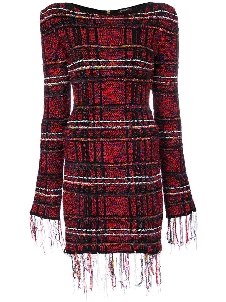 Balmain Tweed Mini Dress - Multicolour