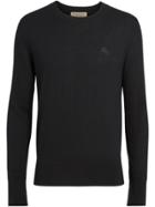 Burberry Crew Neck Cashmere Sweater - Black