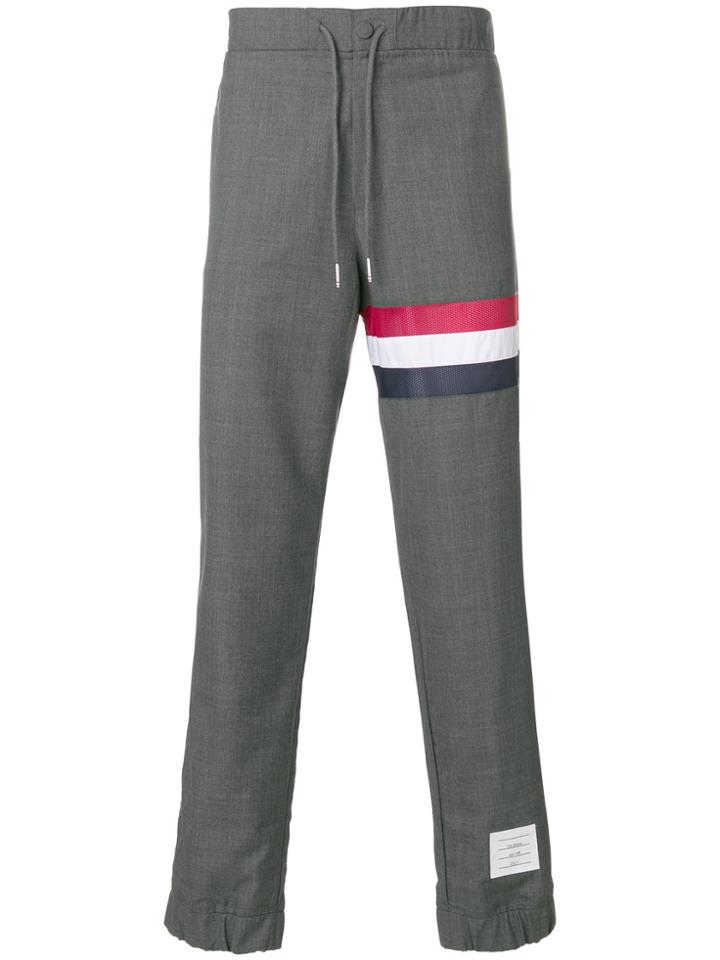 Thom Browne Sweatpants With Seamed In Red, White And Blue Stripe In