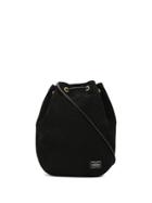 Porter-yoshida & Co Logo Patch Drawstring Bag - Black