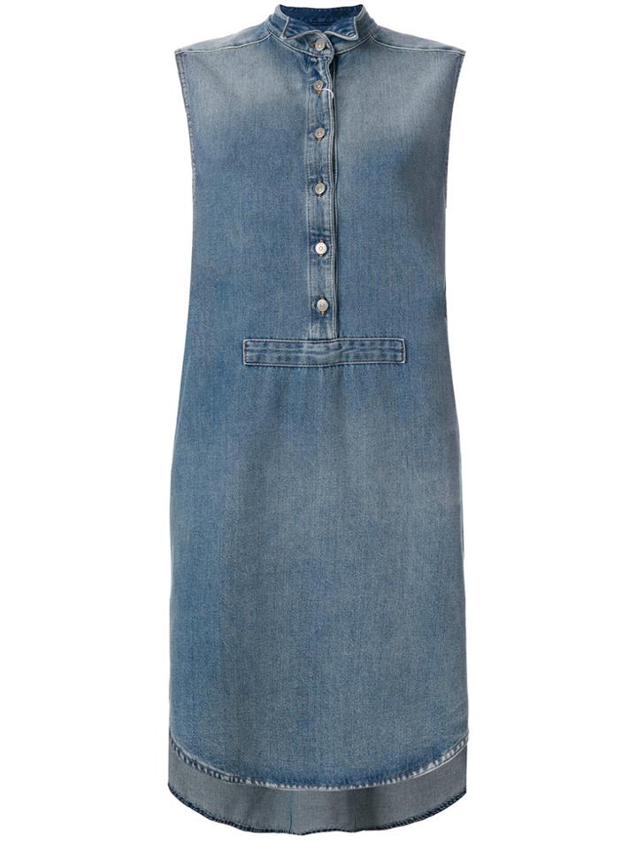 Mm6 Maison Margiela Classic Denim Shift Dress - Blue