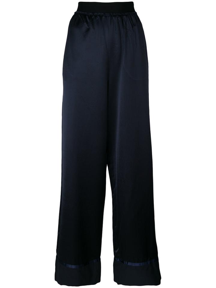 Maison Margiela Wide Leg Trousers - Blue