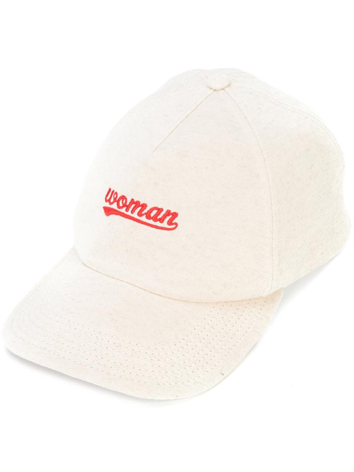 Off-white Woman Embroidered Thinking Cap - Nude & Neutrals
