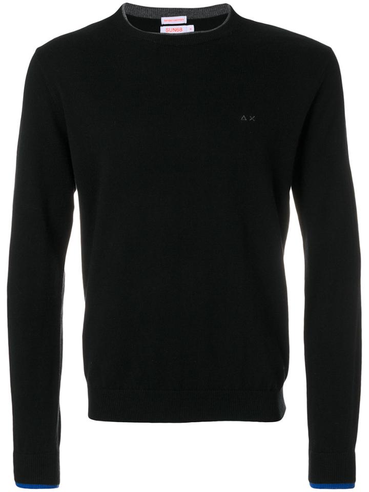 Sun 68 Crew Neck Sweatshirt - Black