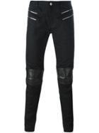 Saint Laurent Skinny Motorcross Jeans - Black