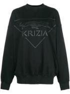 Krizia Front Logo Sweatshirt - Black