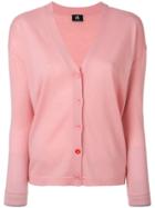 Ps By Paul Smith V-neck Cardigan - Pink & Purple