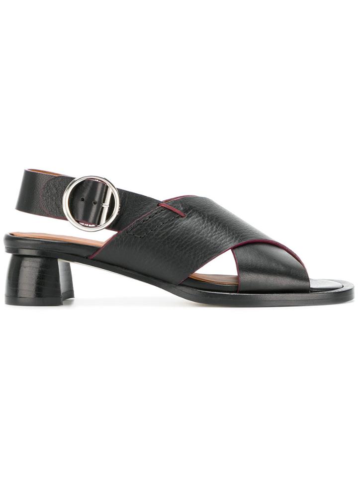 Joseph Crossover Strap Sandals - Black