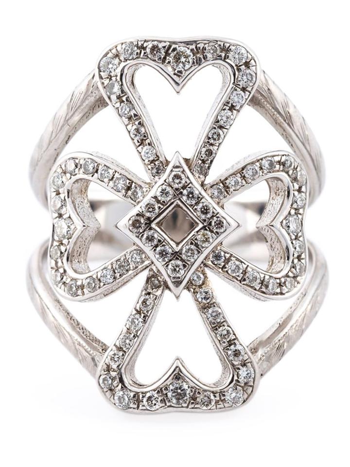 Loree Rodkin Diamond Maltese Cross Midi Ring