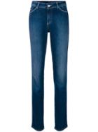 Emporio Armani Faded Tapered Jeans - Blue
