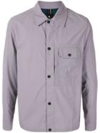 Ps Paul Smith Flap Pocket Long Sleeve Shirt - Purple